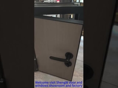 Puerta de habitación de aluminio (con acabado de madera)