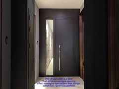 Puerta delantera giratoria de aluminio