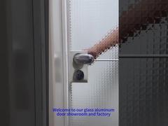 Puerta de vidrio con marco de aluminio