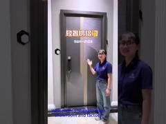 Puerta de aluminio de dos colores