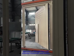 Puertas de aluminio fuera del eje
