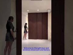 3 Puerta de aluminio de madera con persiana