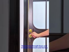 Puerta de aluminio para habitación con celosía en relieve