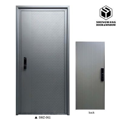 Puertas giratorias de aluminio gris manual Sistema de bloqueo electrónico Puertas giratorias comerciales
