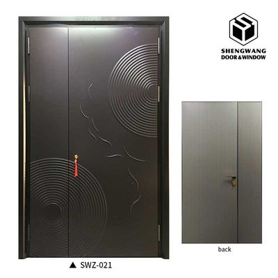 Protección del medio ambiente Puertas giratorias de aluminio a prueba de óxido 90 mm Puertas giratorias modernas