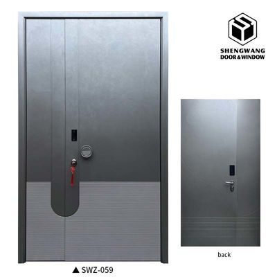 2050 X 960 Luxury Front Aluminio Puerta giratoria Principal Exterior Aluminio Deslizante Y Puerta giratoria
