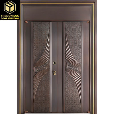 Salón de estar Dormitorio Puerta oscilante de acero inoxidable Baño Moda Puertas oscilantes de metal