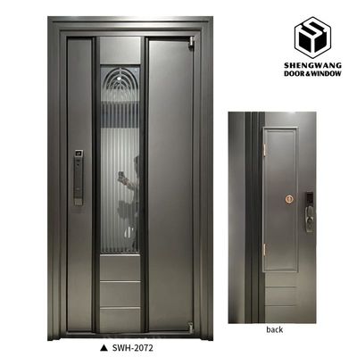 Puerta de jardín de aluminio de swing Sistema de bloqueo seguro de múltiples puntos Puertas laterales de aluminio