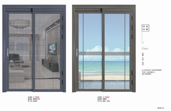 Ventanas deslizantes de aluminio blanco Diseño personalizado Ventanas deslizantes horizontales de aluminio comercial