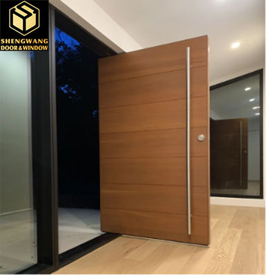 Puertas exteriores de aluminio sólido para la entrada principal