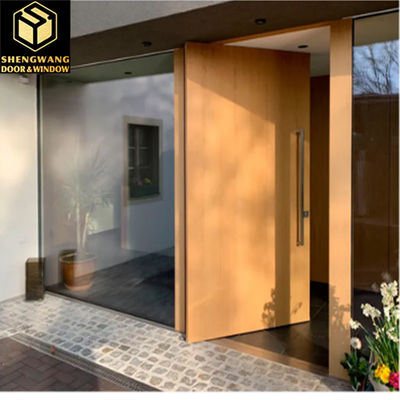 Puertas exteriores de aluminio sólido para la entrada principal