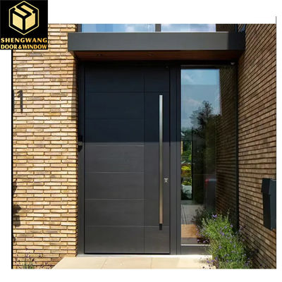 Puerta de entrada de aluminio para la casa más grande color personalizado y material de acero inoxidable duradero para y resistencia al fuego