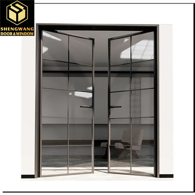 Villa Push Pull Cortina Ventana de pared transparente con marco deslizante de aluminio