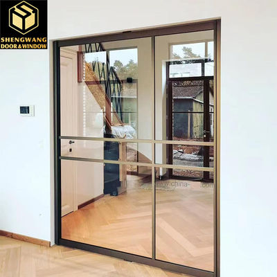 Puertas de aluminio para habitaciones de hoteles y villas que cumplen con las normativas nacionales contra incendios y fabricadas con materiales