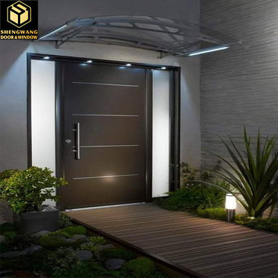 Puerta batiente de acero inoxidable personalizable con certificación CE y respetuosa con el medio ambiente para su hogar