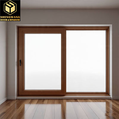 Villa Push Pull Cortina Ventana de la pared Ventana transparente de aluminio Marco corredizo