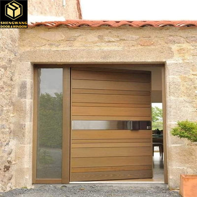 ODM Swing Aluminio Puertas de jardín para peatones Imitación de cobre Superficie de acabado de metal Puerta exterior
