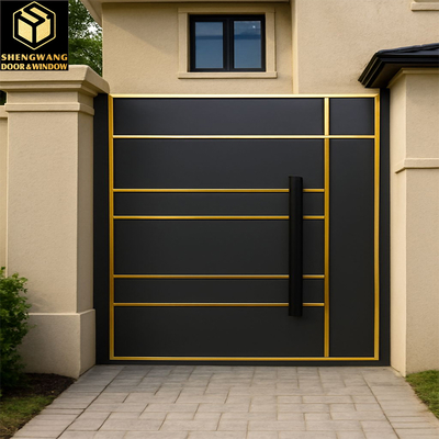 Puerta batiente de acero inoxidable personalizable con certificación CE y respetuosa con el medio ambiente para su hogar