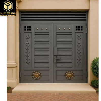 Puertas de aluminio ignífugas para edificios de MDF Puerta interior de seguridad contra incendios