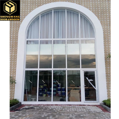 Ventanas correderas de aluminio blanco Diseño personalizado Suaves Ventanas correderas horizontales de aluminio comerciales