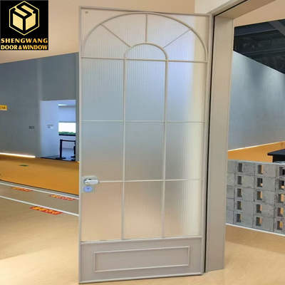 Fireproof Black Large Aluminum Sliding Glass Doors Kindergarten Commercial Aluminum Glass Door