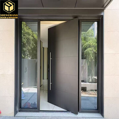 ODM Swing Aluminio Puertas de jardín para peatones Imitación de cobre Superficie de acabado de metal Puerta exterior